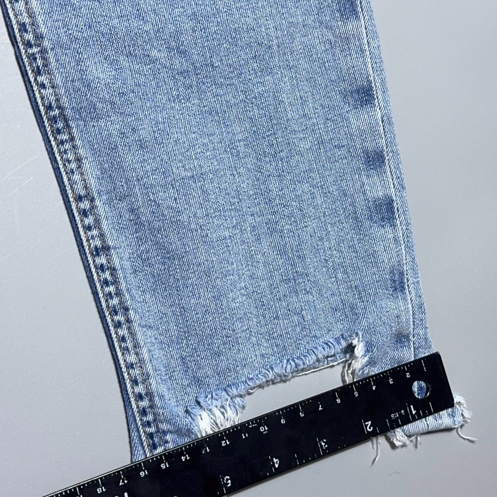 rag & bone Dre Low-Rise Slim Boyfriend Jeans Womens Size 28 Raw Step Hem Blue - Picture 6 of 8